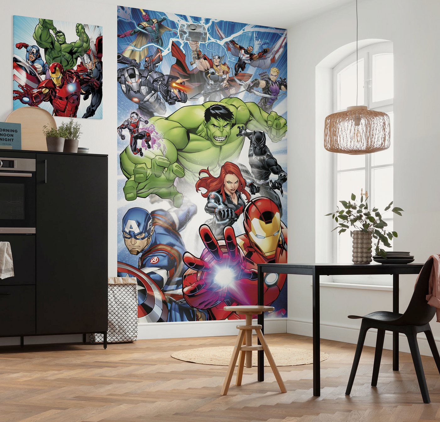 Komar Leinwandbild Marvel Avengers Teampower, Disney (1 St), 60 x 60 cm (Breite x Höhe) - Kinderzimmer, Dekoration – Bild 5 von 5