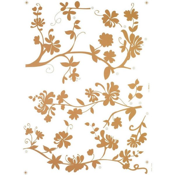 Komar Wandtattoo Frasca - Größe 50 x 70 cm, selbstklebend, Wandsticker