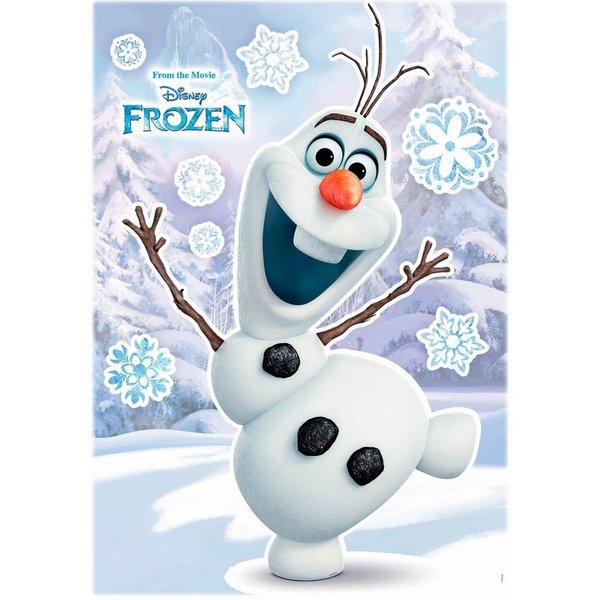 Komar Wandtattoo Olaf - Größe 50 x 70 cm (9 St), selbstklebend, Wandsticker, Kinderzimmer