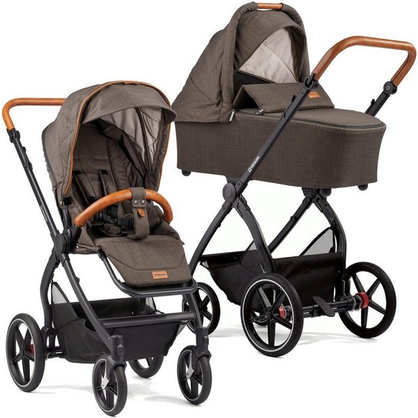 Gesslein Kombi-Kinderwagen Gesslein FX4 Style Kinderwagen Set mit Babywanne mokka 490490