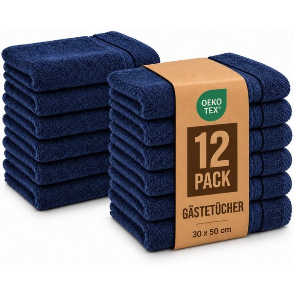 Komfortec Gästehandtücher Set aus 100% Baumwolle, (12-St)