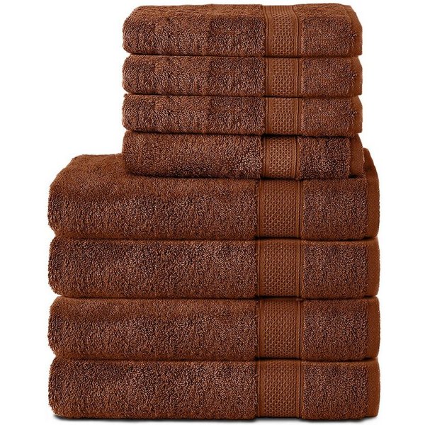 Komfortec Handtuch Set aus 100% Baumwolle, 4 Handtücher 50x100 cm und 4 Badetücher 70x140 cm, Frottee (Packung, 8-St), Duschtücher & Badehandtuch, Weich, Towel,