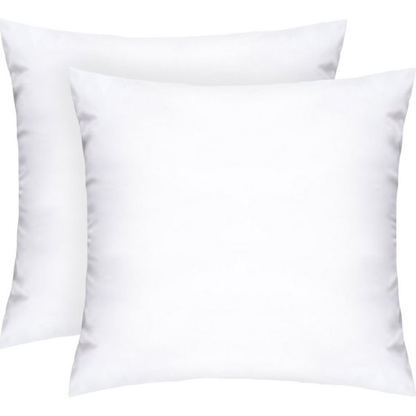 Komfortec Microfaserkissen Set, Oeko-TEX Zertifiziert Kopfkissen, Füllung: Mikrofaserkügelchen, Bezug: Mikrofaser, 2-tlg., 40x40 cm, Dekokissen
