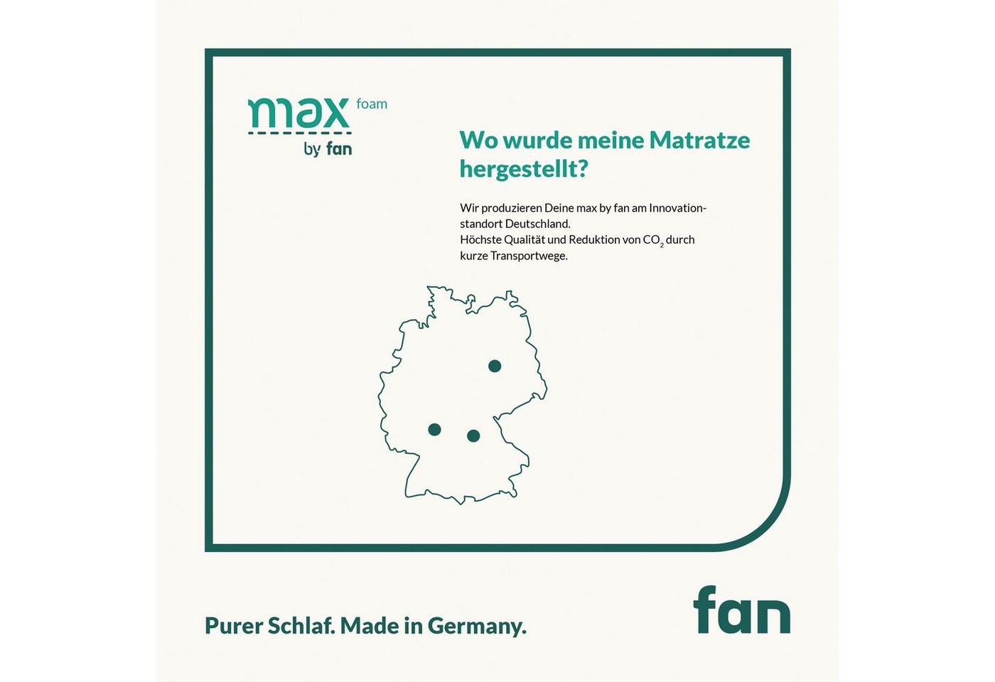 Komfortschaummatratze max foam by fan, 5 Zonen Matratze 90x200 cm, 140x200 & weitere Größen, fan, 18 cm hoch, Matratze, 90x200 cm von Stiftung Warentest "GUT (1 – Bild 5 von 5