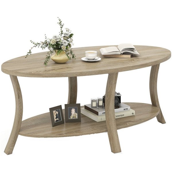 KOMFOTTEU Couchtisch, Akzenttisch Wohnzimmertisch Mitteltisch Sofatisch Kaffeetisch