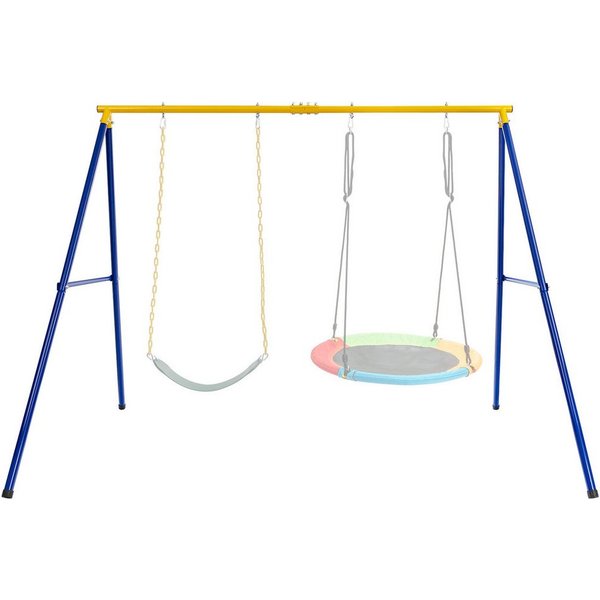 KOMFOTTEU Doppelschaukel Kinderschaukel, (1-tlg), Schaukelgestell, bis 300kg belastbar