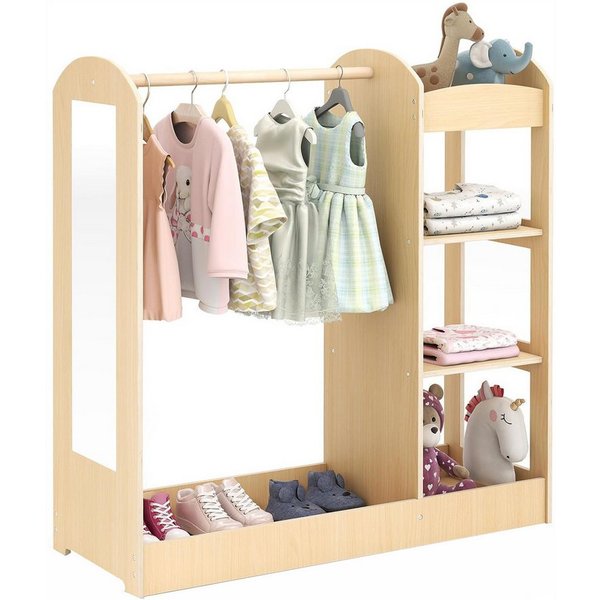 KOMFOTTEU Kleiderständer Kindergarderobe, 93,5 x 38 x 100 cm