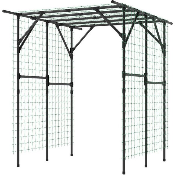 KOMFOTTEU Rankhilfe, Rankbogen Gartenbogen aus Metall, 200 x 150 x 197 cm