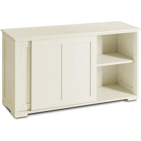 KOMFOTTEU Sideboard Küchenschrank Badschrank Beistellschrank, Unterschrank mit Schiebtüren