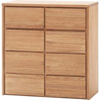 Kommode "Rödvig" aus Wildeiche, mit 2 Schubladen und 2 Türen, B 88 x T 42 x H 91 cm