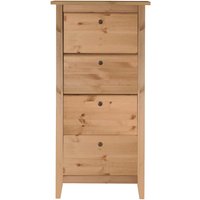 Kommode "Solvita" mit 4 Schubladen, B 58 x T 40 x H 115 cm, Kiefer gelaugt