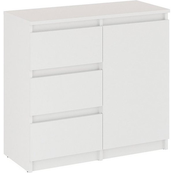 KOMTO Kommode Kommode mit 2/3 Schubladen und Türen – Sideboard PIKO