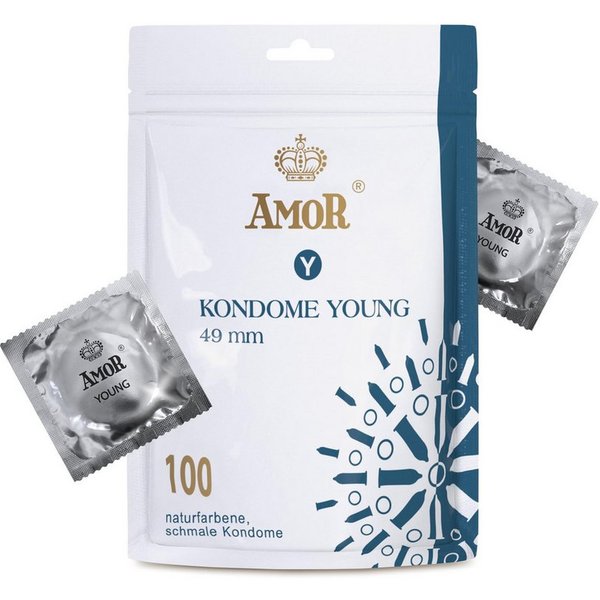 Amor Kondome AMOR Premium Kondome, verschiedene Sorten & Größen, Young