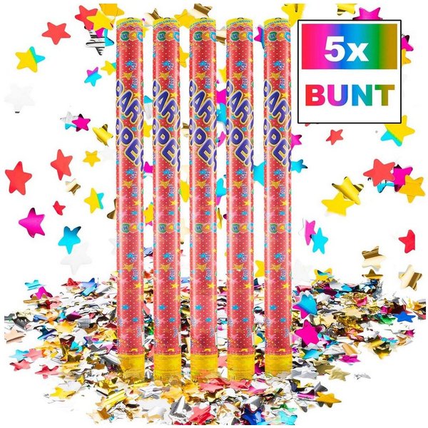 Goods+Gadgets Konfetti GOODS+GADGETS Konfetti Kanone Blaster 100 cm – Party Popper XXL, Konfetti-Shooter Party Popper
