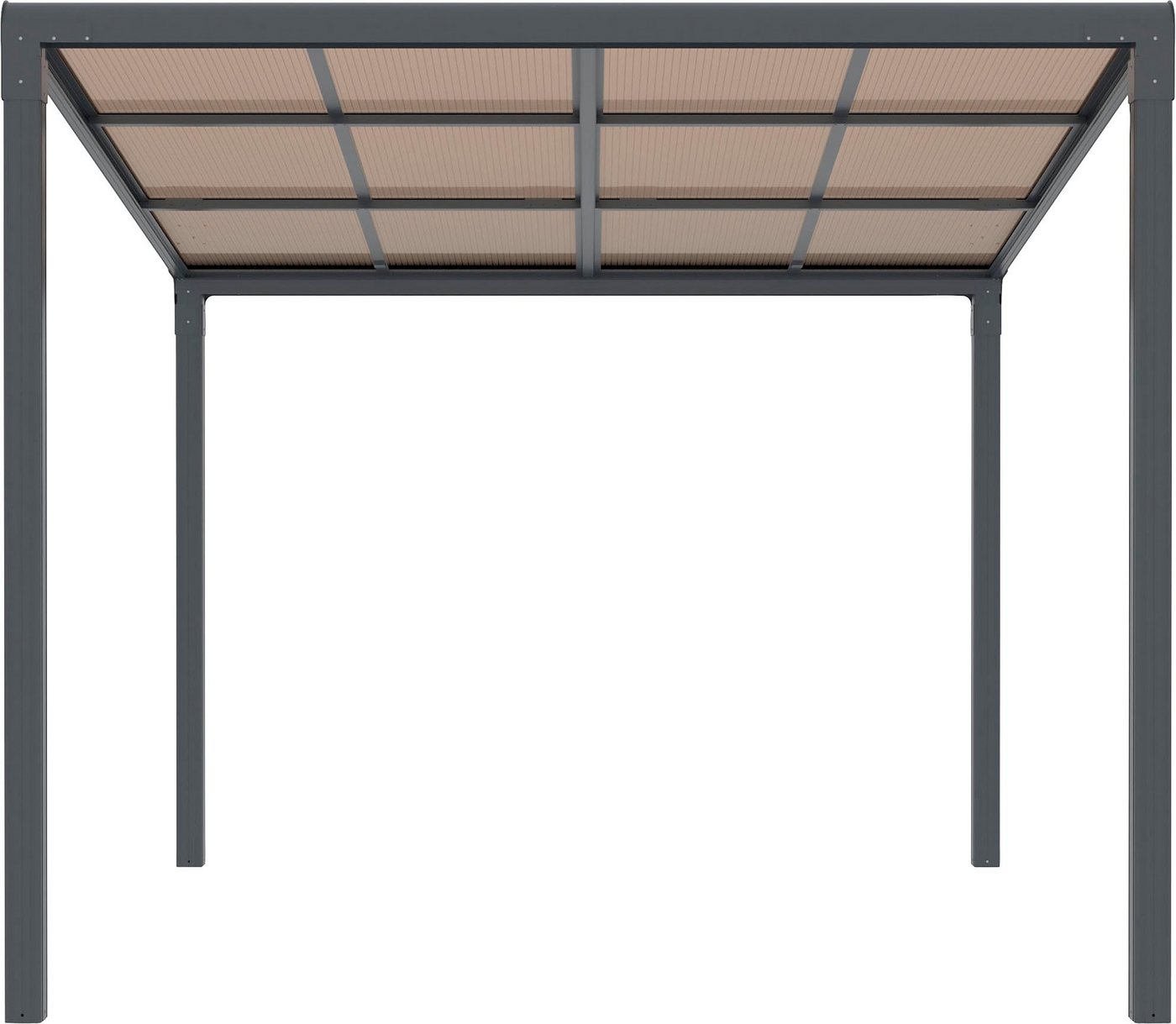 KONIFERA Anbaupavillon Pergola Anguilla, Schiebedach, in 292 cm und 392 cm Breite, Höhe: 208 bis 262 cm, Alu – Bild 3 von 5
