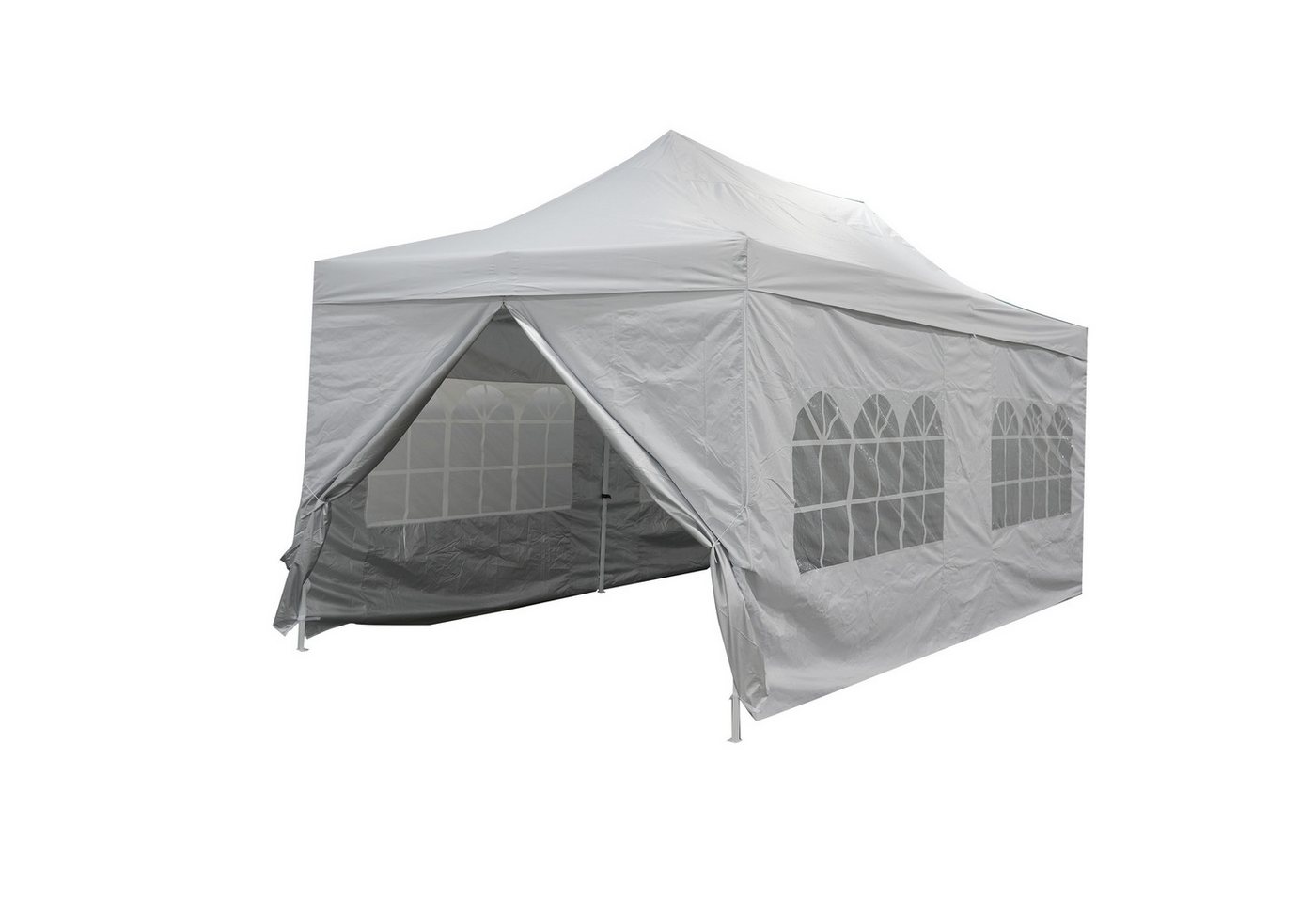 KONIFERA Faltpavillon Valencia Lux, mit 4 Seitenteilen, Festival & Partyzelt / einfacher Auf-& Abbau / BxTxH: 300x300x330 cm – Bild 3 von 5