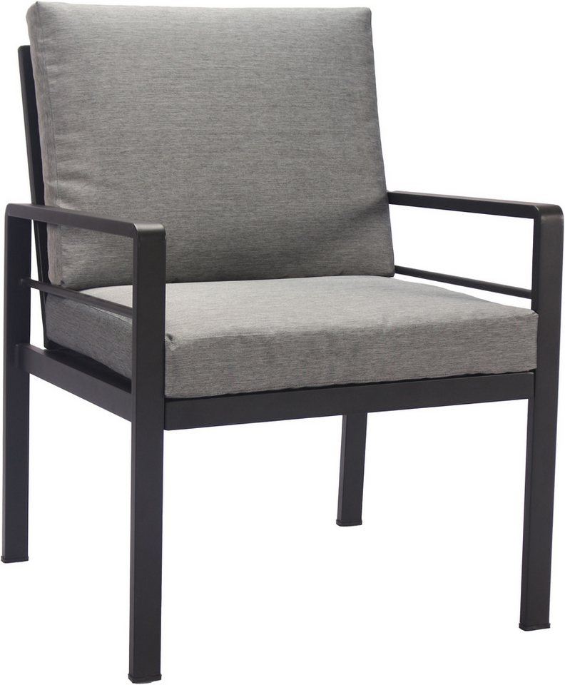 KONIFERA Garten-Essgruppe »New Jersey«, (Set, 13-tlg., 4 Sessel, Tisch 80x160x71 cm, inkl. Auflagen), Aluminium – Bild 5 von 5