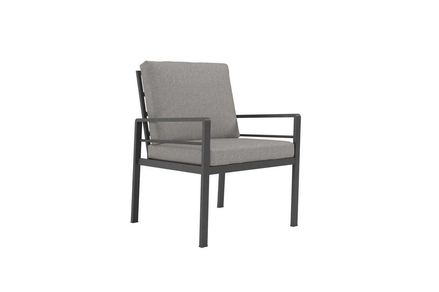 KONIFERA Garten-Essgruppe »New Jersey«, (Set, 19-tlg., 6 Sessel, Tisch 80x160x71 cm, inkl. Auflagen), Aluminium/Polyrattan – Bild 4 von 5