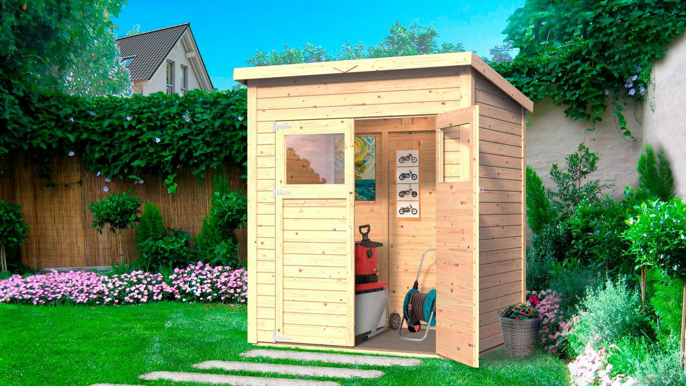 KONIFERA Gartenhaus Amrum 1, BxT: 191x139 cm, Inklusive Fussboden – Bild 3 von 5
