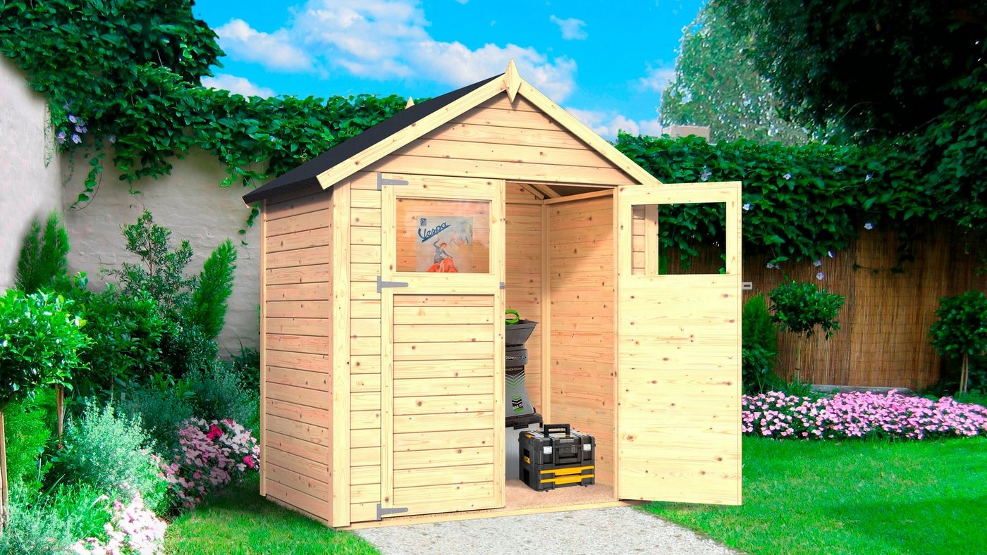 KONIFERA Gartenhaus Sylt 1, BxT: 202x131 cm, Inklusive Fussboden – Bild 3 von 5