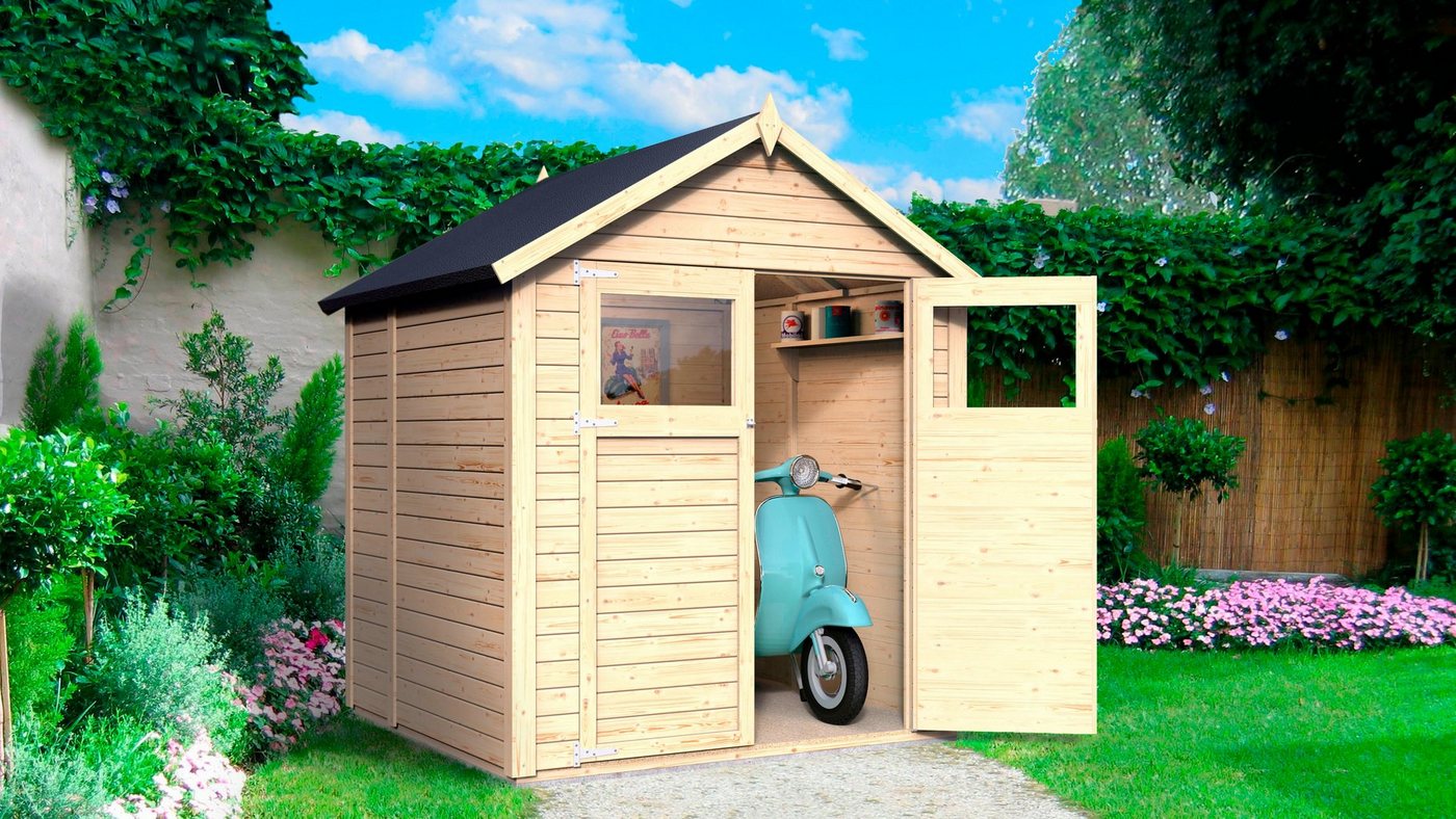 KONIFERA Gartenhaus Sylt 2, BxT: 202x191 cm, Inklusive Fussboden – Bild 3 von 5
