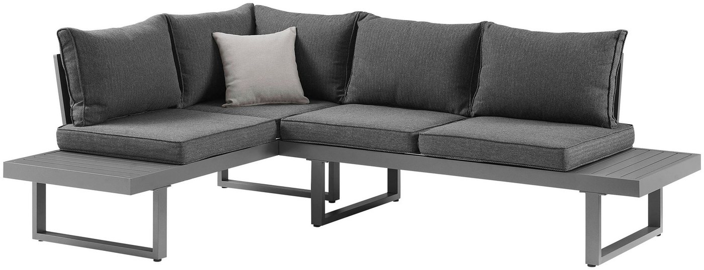 KONIFERA Gartenlounge-Set Hamburg, (Set, 14-tlg., Tisch:100x60x60/40cm,abnehmbare Rückenlehnen,individuell aufstellbar), höhenverstellbarer Tisch, inkl. Schutzh – Bild 2 von 5