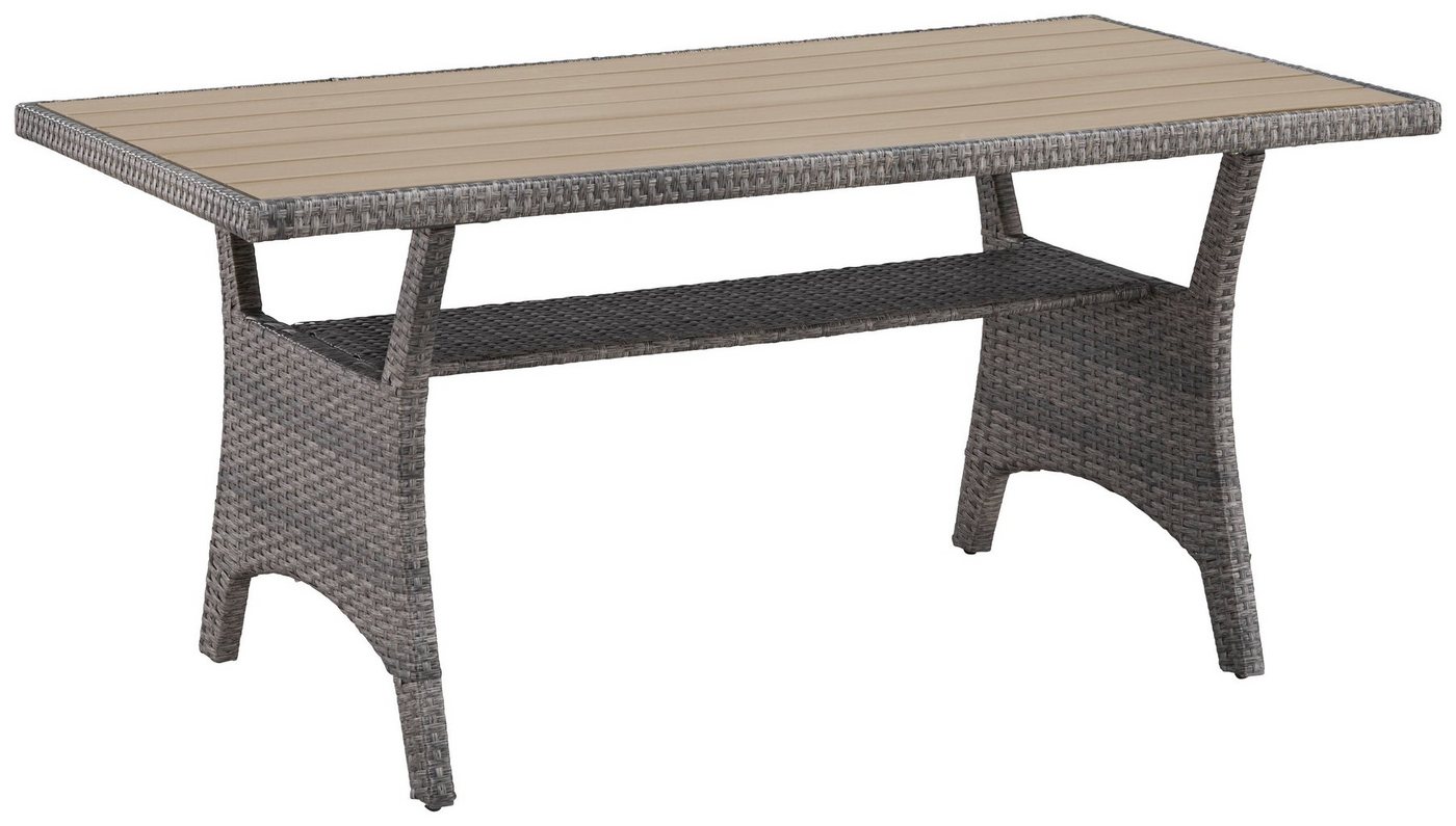 KONIFERA Gartenlounge-Set Keros Premium, (Set, 20-tlg., 2x 2er Sofa, 1x Ecke, 1x Sessel, 2x Hocker, 1x Tisch 145x75x67,5cm), Ecklounge, Polyrattan, Stahl, geeig – Bild 4 von 5