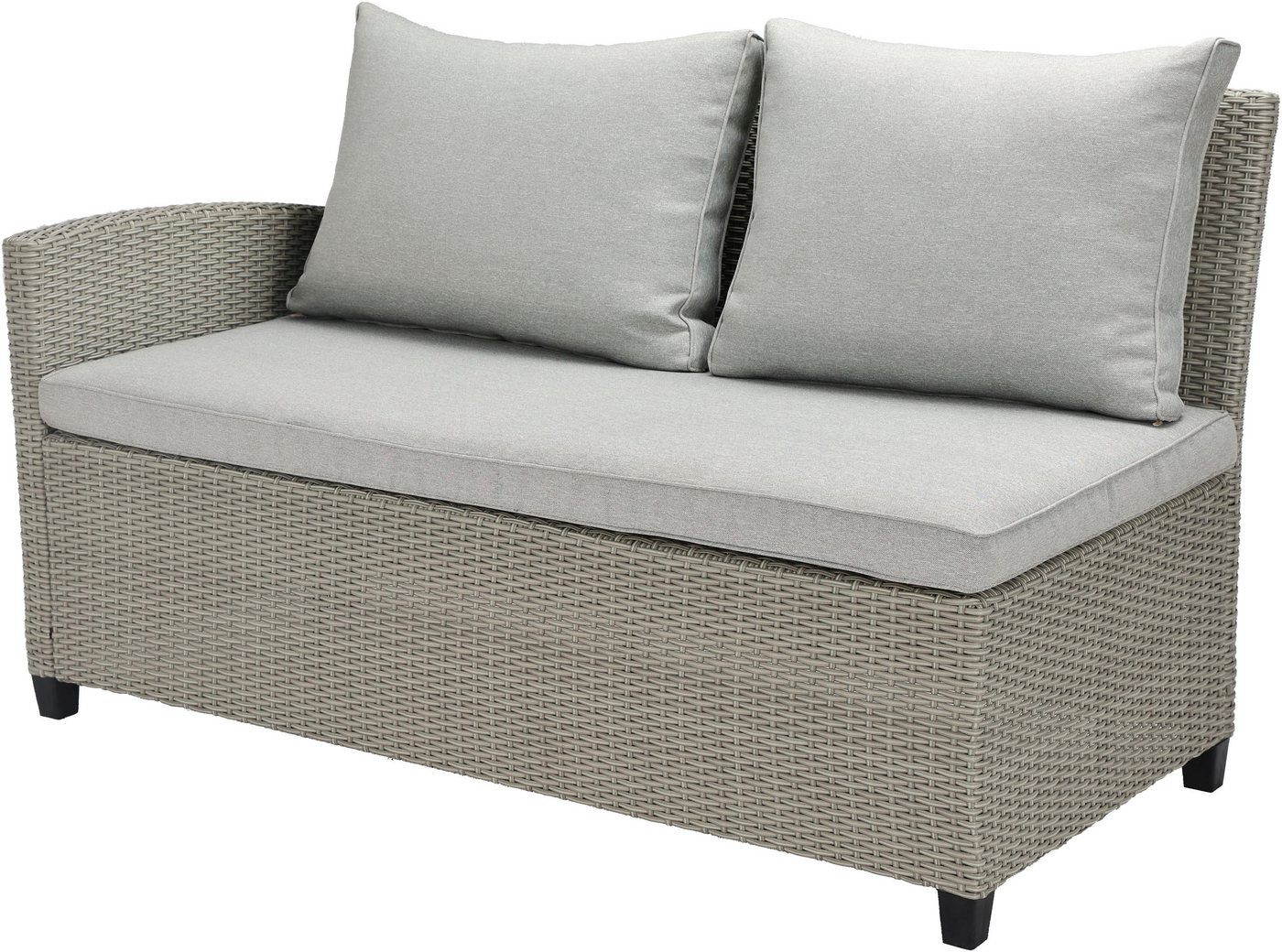 KONIFERA Gartenlounge-Set Keros Premium XL, (Set, 20-tlg., 2x 2er Sofa, 1x Ecke, 1x Sessel, 2x Hocker, 1x Tisch), bestehend aus 3 Sofas, 1 Sessel, 2 Hocker, 14  – Bild 4 von 5