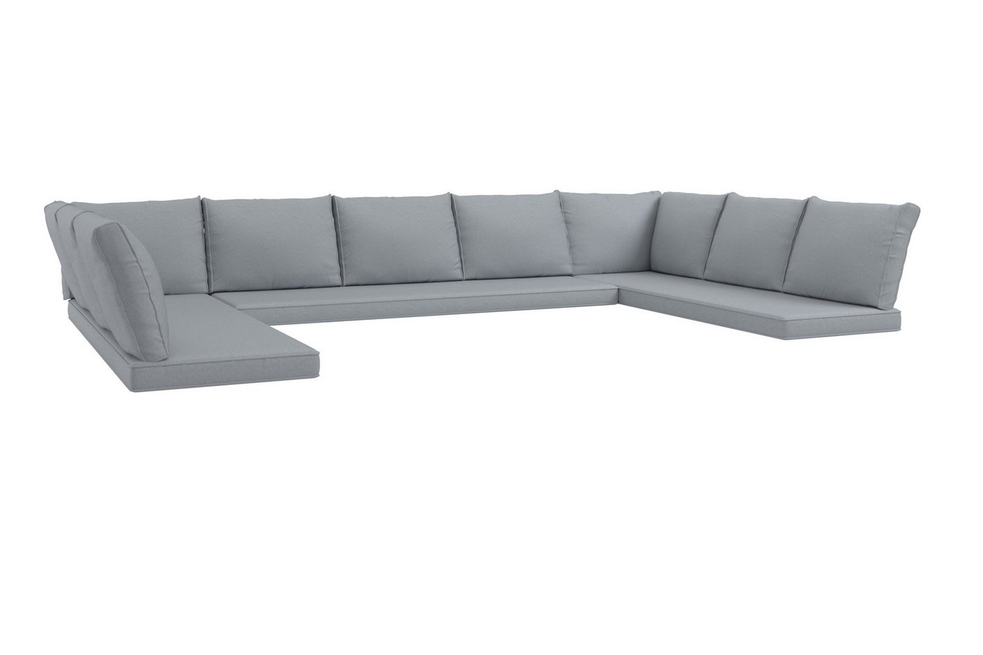 KONIFERA Gartenlounge-Set »Miami«, (Set, 22-tlg., 3x 3er Sofabank, Tisch 66x120x74 cm, 2 Hocker, inkl. Auflagen), Stahl/Polyrattan – Bild 5 von 5