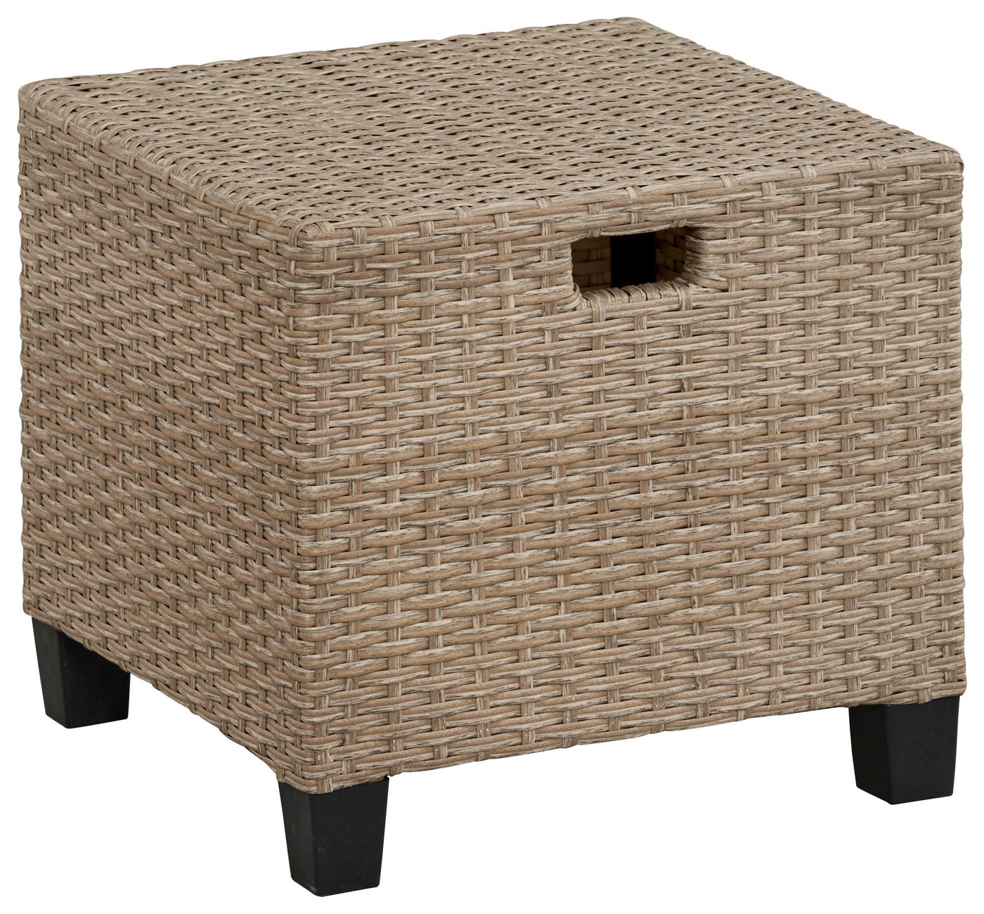 KONIFERA Gartenlounge-Set Rotterdam, (Set, 20-tlg., 3x 3er Sofa, 2x Hocker, 1x Tisch 120x82x67cm, inkl. Auflagen), Polyrattan, Stahl, Tischplatte aus Nonwood – Bild 4 von 5