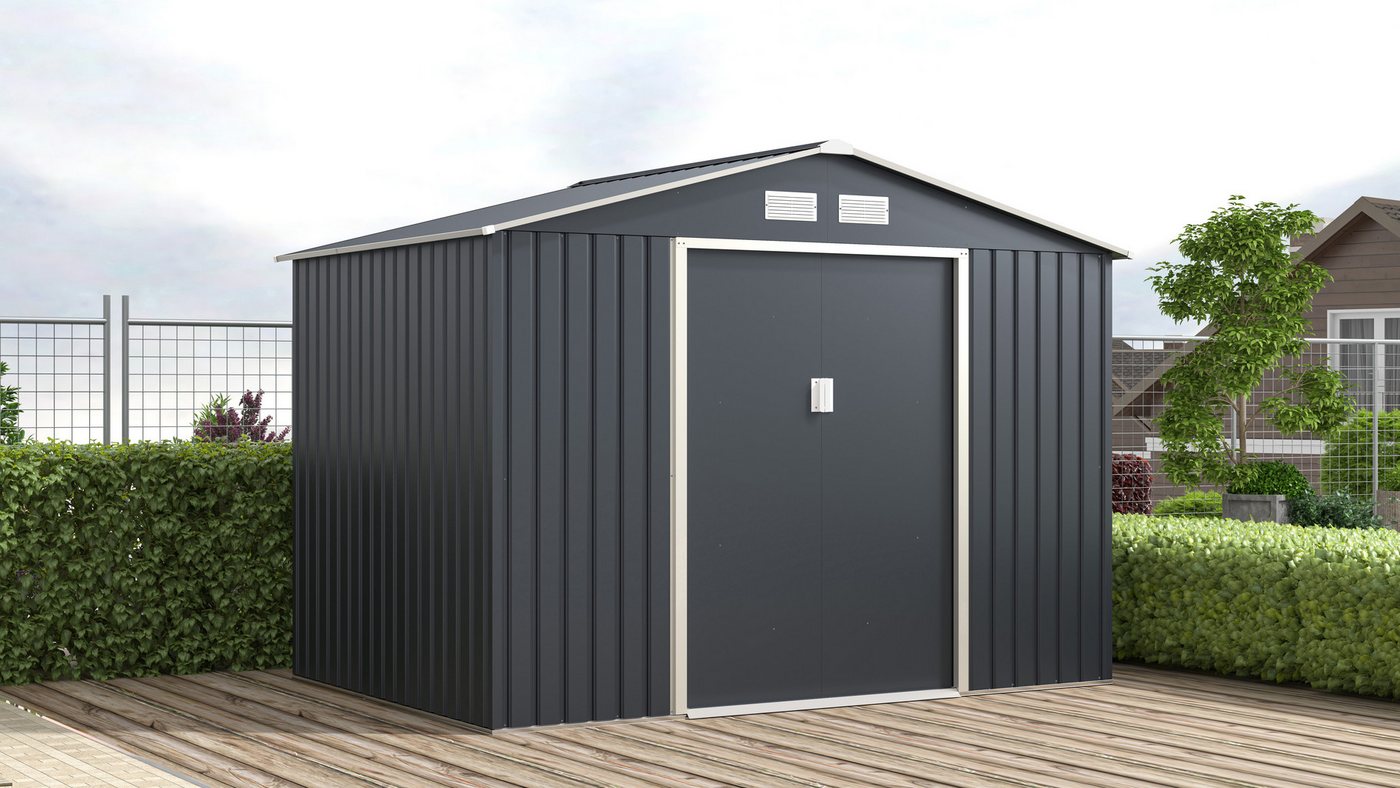 KONIFERA Gerätehaus GARTEN, BxT: 277x195 cm, wetterfest und langlebig, nahezu wartungsfrei – Bild 3 von 5