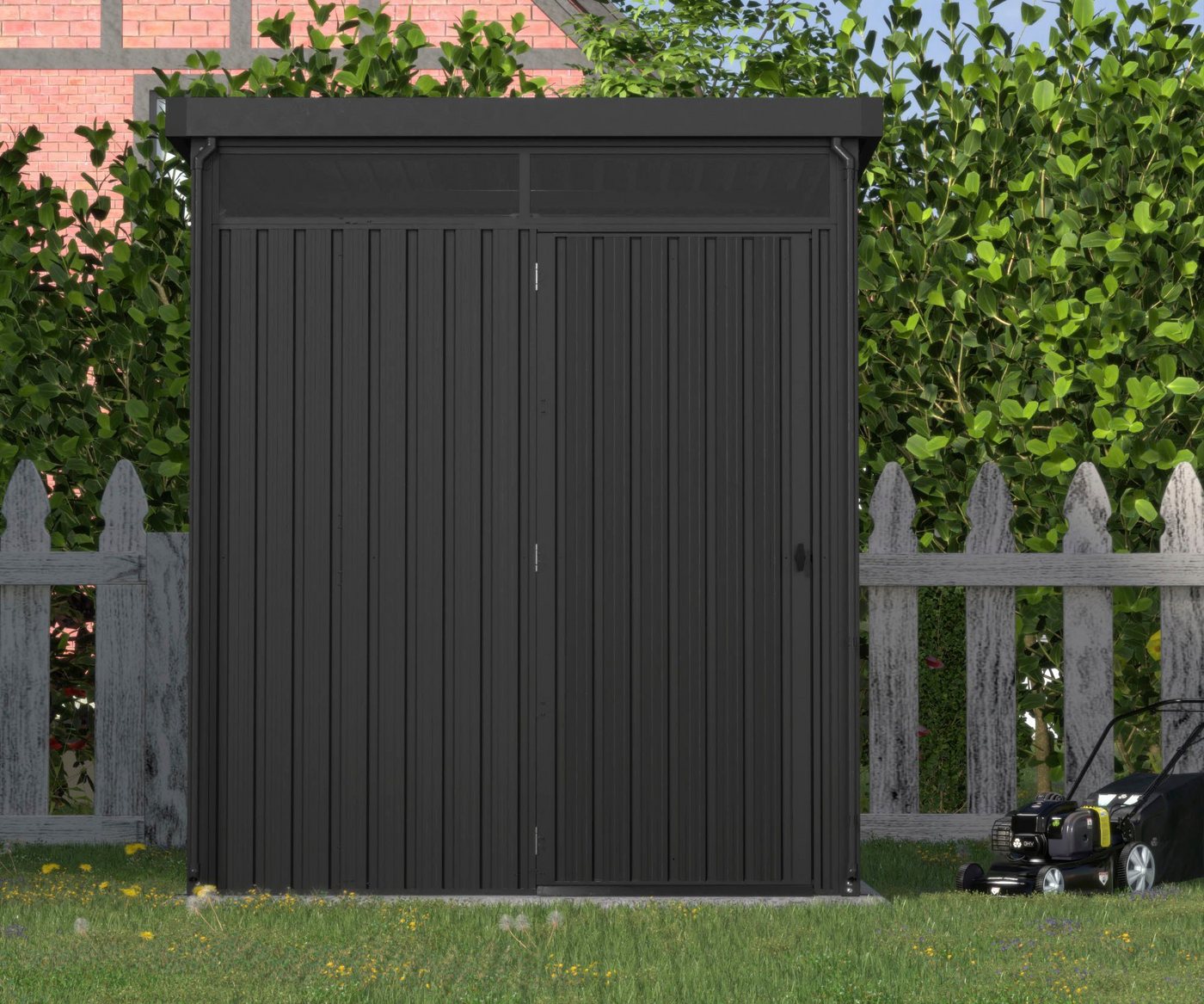 KONIFERA Gerätehaus Gartenhaus Stefano mini, BxT: 204x245 cm, (Set), Metall – Bild 2 von 5