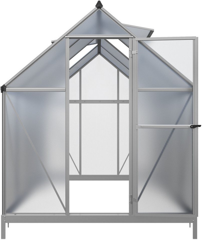 KONIFERA Gewächshaus Córdoba, BxTxH: 182 x 243 x 208 cm, 4 mm Wandstärke, Set, mit Fundamentrahmen – Bild 2 von 5