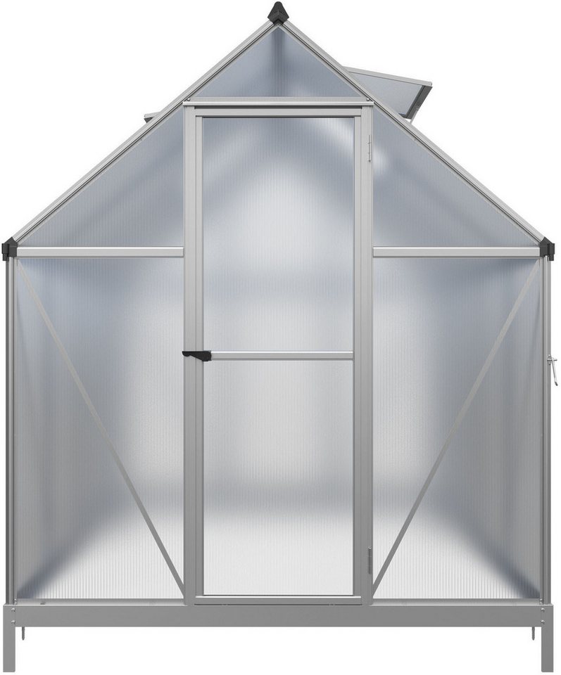 KONIFERA Gewächshaus Córdoba, BxTxH: 182 x 243 x 208 cm, 4 mm Wandstärke, Set, mit Fundamentrahmen – Bild 5 von 5