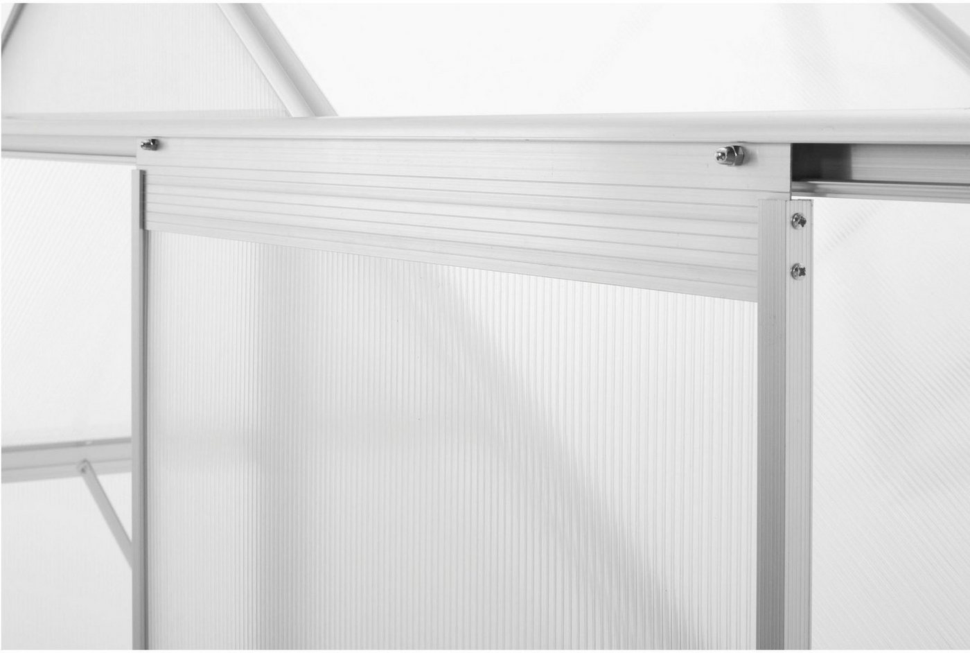 KONIFERA Gewächshaus Florenz, BxTxH: 190 x 190 x 195 cm, 4 mm Wandstärke, mit Fundamentrahmen – Bild 5 von 5