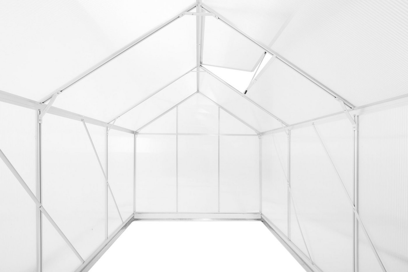 KONIFERA Gewächshaus Florenz, BxTxH: 190 x 250 x 194 cm, 4 mm Wandstärke – Bild 4 von 5