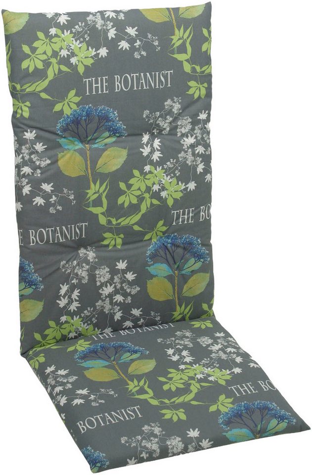 KONIFERA Hochlehnerauflage, (Spar-Set, 6 St), The Botanist grau - Maße BxLxH ca.: 48 cm x 118 cm x 5 cm – Bild 2 von 5