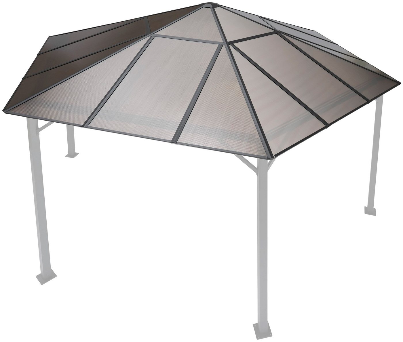 KONIFERA Pavillon-Ersatzdach Costa Brava, für 350x350 cm, braun – Bild 2 von 4