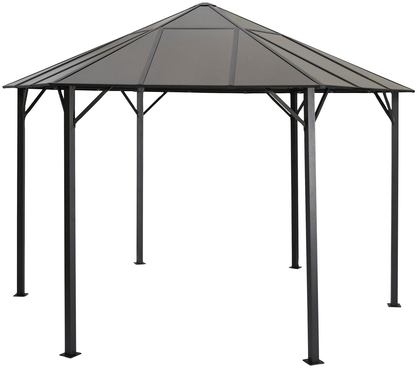 KONIFERA Pavillon-Ersatzdach Costa Brava, für 350x350 cm, braun – Bild 3 von 4