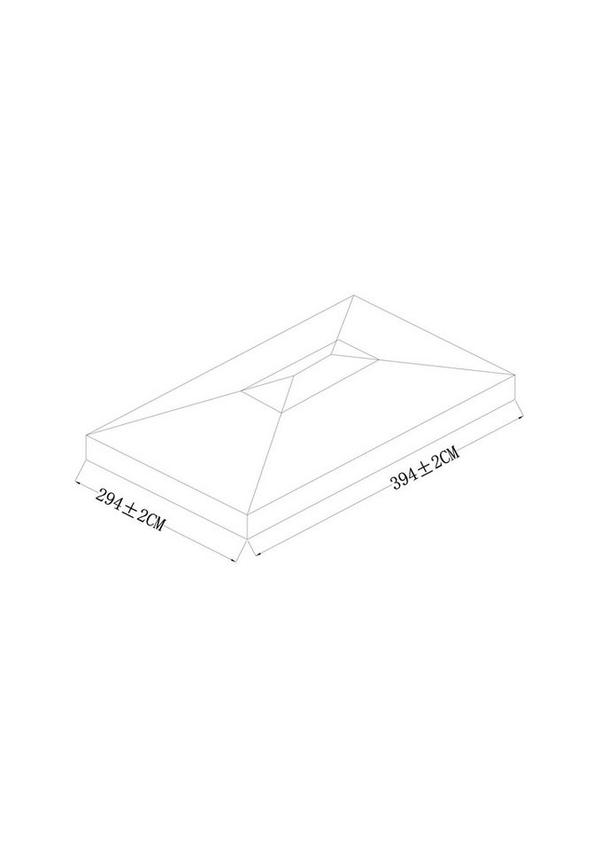 KONIFERA Pavillon-Ersatzdach Murano, 300 g/m², BxT: 300x400 cm – Bild 5 von 5