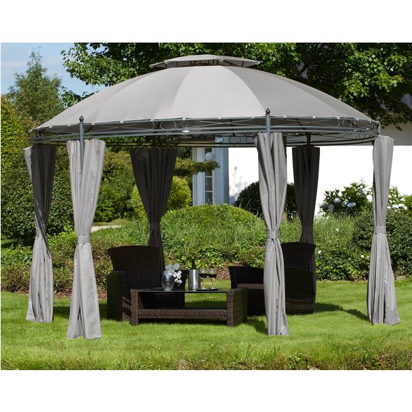 KONIFERA Pavillon Tino, mit 6 Seitenteilen, (Set), BxT: 350 x 350 cm