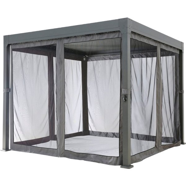 KONIFERA Pavillonseitenteil Moskitonetz, für Pavillon »Palma« 300x300 cm) Set, [4-St.