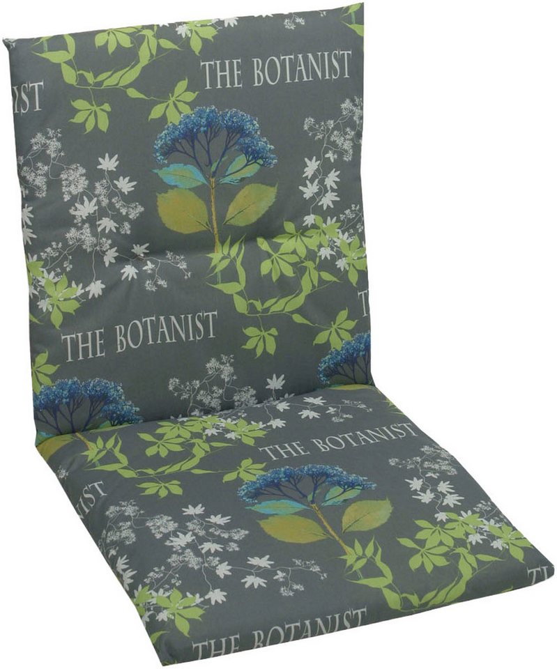 KONIFERA Sesselauflage, (Spar-Set, 6 St), The Botanist grau - Maße BxLxH ca.: 48 cm x 98 cm x 5 cm – Bild 2 von 5