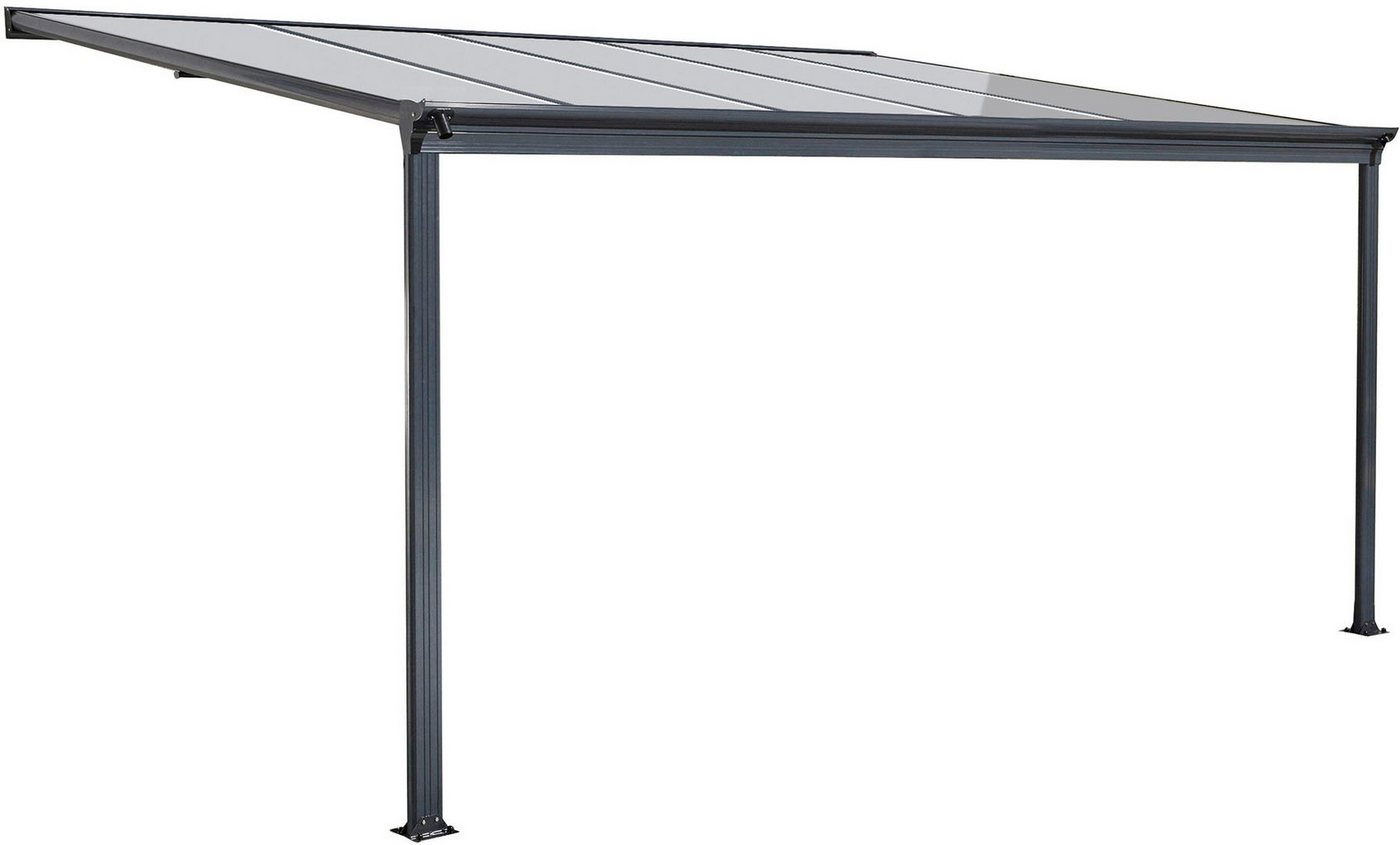 KONIFERA Terrassendach Barcelona, BxT: 312x303 cm, Bedachung Doppelstegplatten, in verschiedenen Größen – Bild 2 von 5