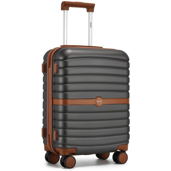 KONO Handgepäckkoffer Koffer Trolley ABS+PC Hartschalenkoffer