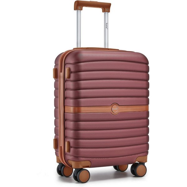 KONO Handgepäckkoffer Koffer Trolley ABS+PC Hartschalenkoffer