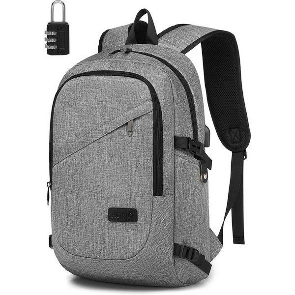 KONO Laptoprucksack, XL Laptop-Rucksack (50x30x14cm) + kleines Zahlenschloss