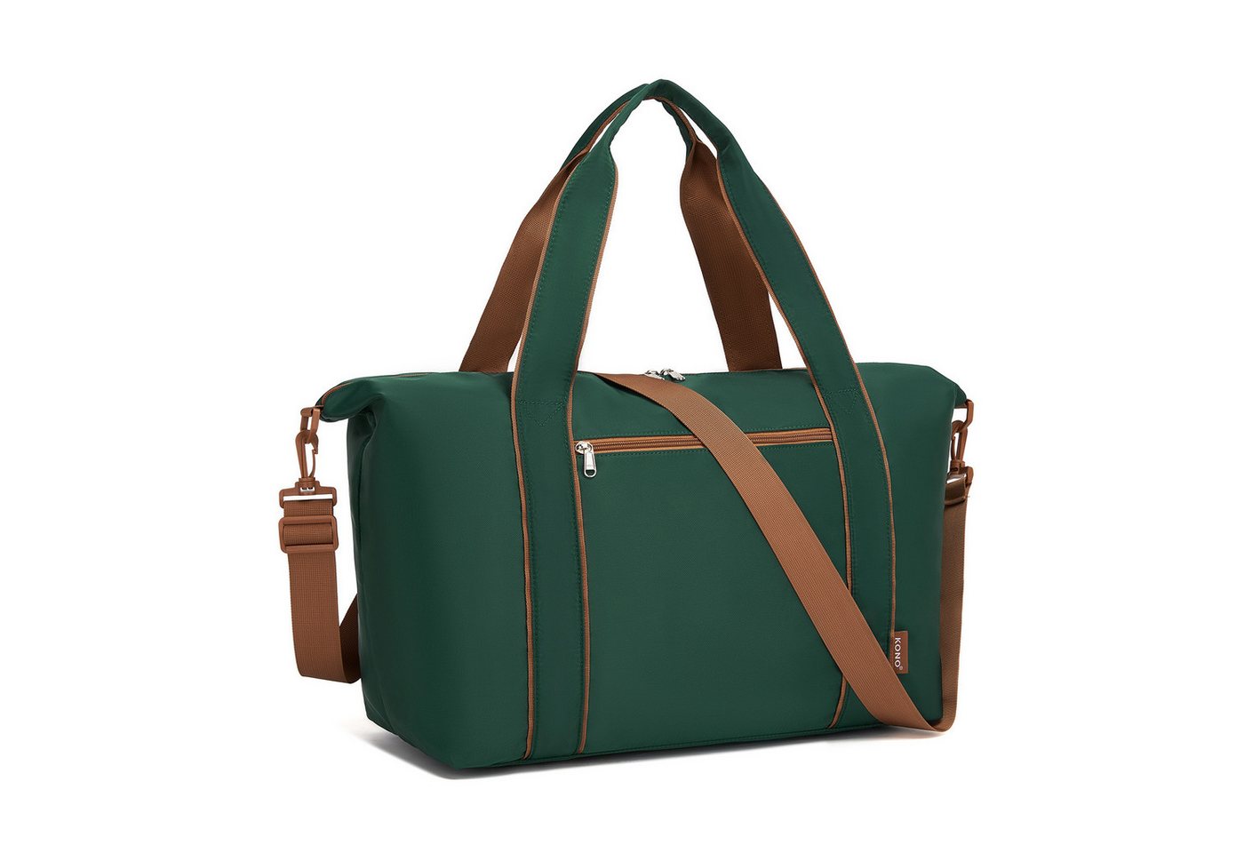 KONO Reisetasche Set mit Kosmetiktasche, 45×36×20cm Polyester Twill Handgepäck – Bild 2 von 5