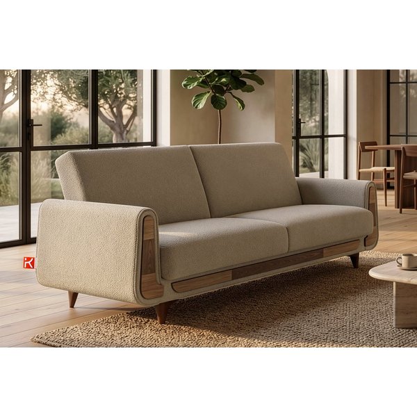KONSIMO® 3-Sitzer GUSTAVO Sofa 3-Personen, Modern, mit Schlaffunktion, Bettkasten, hergestellt in der EU