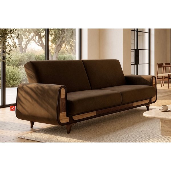 KONSIMO® 3-Sitzer GUSTAVO Sofa 3-Personen, Modern, mit Schlaffunktion, Bettkasten, hergestellt in der EU